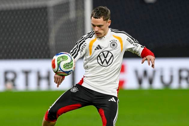 Florian Wirtz Germany 17 Action Single image Crop 16 11 2025 Soccer World Cup Qualification Training Germany vs Slovakia, Red Bull Arena, Leipzig, Copyright: xpepphotox xHorstxMauelshagenx pep00321, pep_20251116_hm_199236