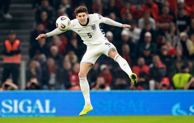 John Stones of England. Albania v England, FIFA 2026 World Cup Qualifying, Group K, Football, Arena Kombetare, Tirana, Albania - 16 Nov 2025Tirana Arena Kombetare Albania EDITORIAL USE ONLY No use with unauthorised audio, video, data, fixture lists, club league logos or live services. Online in-match use limited to 120 images, no video emulation. No use in betting, games or single club league player publications. Copyright: xNikolaxKrstic Shutterstockx 15786244y