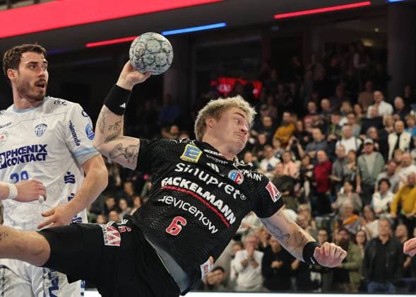 16 11 2025 Handball 1 Bundesliga DAIKIN HBL Season 2025 2026 12 Matchday HC Erlangen Metropolregion Nürnberg HCE TBV Lemgo Lippe DaMa xdaxmax Marek Nissen 6, HC Erlangen HCE