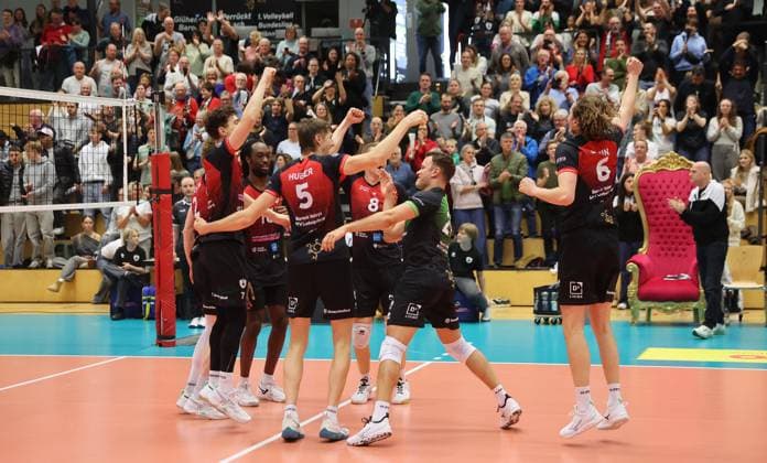 Ludwigsburg , Volleyball Bundesliga , Barock Volleys MTV Ludwigsburg vs cerebricks VOLLEY GOATS Mitteldeutschland , Jubel Ludwigsburg