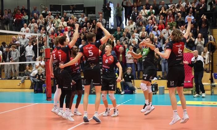 Ludwigsburg , Volleyball Bundesliga , Barock Volleys MTV Ludwigsburg vs cerebricks VOLLEY GOATS Mitteldeutschland , Jubel Ludwigsburg