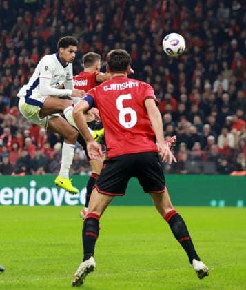Jarell Quansah of England. Albania v England, FIFA 2026 World Cup Qualifying, Group K, Football, Arena Kombetare, Tirana, Albania - 16 Nov 2025Tirana Arena Kombetare Albania EDITORIAL USE ONLY No use with unauthorised audio, video, data, fixture lists, club league logos or live services. Online in-match use limited to 120 images, no video emulation. No use in betting, games or single club league player publications. Copyright: xNikolaxKrstic Shutterstockx 15786244bn