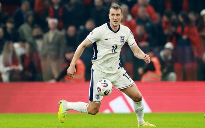 Dan Burn of England. Albania v England, FIFA 2026 World Cup Qualifying, Group K, Football, Arena Kombetare, Tirana, Albania - 16 Nov 2025Tirana Arena Kombetare Albania EDITORIAL USE ONLY No use with unauthorised audio, video, data, fixture lists, club league logos or live services. Online in-match use limited to 120 images, no video emulation. No use in betting, games or single club league player publications. Copyright: xNikolaxKrstic Shutterstockx 15786244bm