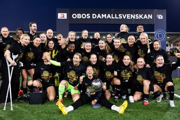 Football, Sweden, Women, BK Häcken celebrates cup win and championship