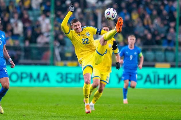 2025.11.16 Warszawa pilka nozna Kwalifikacje Mistrzostw Swiata 2026 Ukraina - Islandia N z Mykola Matvienko Foto Gleb Soboliev PressFocus 2025.11.16 Warszawa Football - FIFA World Cup, WM, Weltmeisterschaft, Fussball 2026 Qualifying round Ukraine - Island Mykola Matvienko Credit: Gleb Soboliev PressFocus NEWSPIX.PL --- newspix.pl 