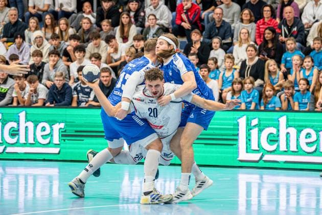 2 Handball Bundesliga TV Hüttenberg Dessau Roßlauer HV, 16 11 25 Leif Haack TV Hüttenberg, 20 , Valentin Neagu Dessau Roßlauer HV 06, 13 , Luka Baumgart Dessau Roßlauer HV 06, 17 2 Handball Bundesliga TV Hüttenberg Dessau Roßlauer HV Hüttenberg, 16 11 25 Copyright: xBEAUTIFULxSPORTS Roeczeyx