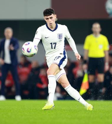 Phil Foden of England. Albania v England, FIFA 2026 World Cup Qualifying, Group K, Football, Arena Kombetare, Tirana, Albania - 16 Nov 2025Tirana Arena Kombetare Albania EDITORIAL USE ONLY No use with unauthorised audio, video, data, fixture lists, club league logos or live services. Online in-match use limited to 120 images, no video emulation. No use in betting, games or single club league player publications. Copyright: xNikolaxKrstic Shutterstockx 15786244db