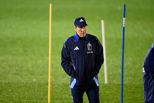 Belgium v Liechtenstein - FIFA World Cup, WM, Weltmeisterschaft, Fussball 2026 UEFA Qualifier - Media Activities 16 11 2025 ILIEGE, BELGIUM - NOVEMBER 16 : Garcia Rudi head coach of Belgium pictured during a training session of the Belgian National Football team prior to the FIFA World Cup 2026 European Qualifiers match between Belgium and Liechtenstein on November 16, 2025 in Liege, Belgium, 16 11 2025 Liege Belgium  Copyright: xTomasxSiskx
