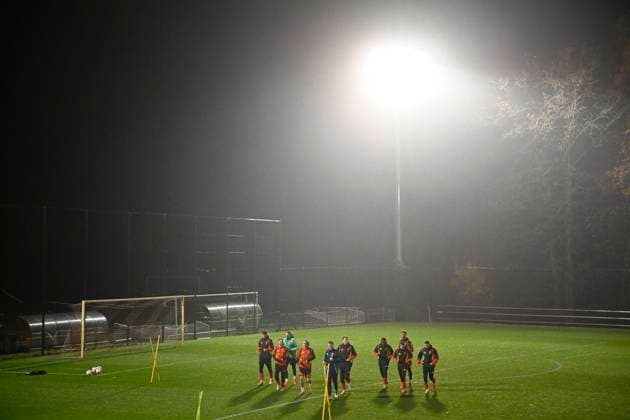 Football, World Cup qualifiers, Belgium national team, Training