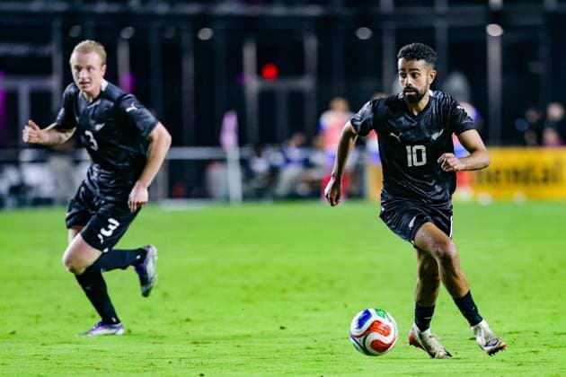 Sarpreet Singh of New Zealand, New Zealand All Whites v Colombia, international football friendly match at Chase Stadium, Florida, USA on Saturday 15 November 2025. Photo: Carl Kafka Florida USA Copyright: xx