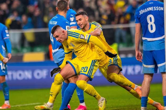 2025.11.16 Warszawa pilka nozna Kwalifikacje Mistrzostw Swiata 2026 Ukraina - Islandia N z Oleksandr Zubkov gol celebration bramka radosc cieszynka emotion Foto Gleb Soboliev PressFocus 2025.11.16 Warszawa Football - FIFA World Cup, WM, Weltmeisterschaft, Fussball 2026 Qualifying round Ukraine - Island Oleksandr Zubkov gol celebration bramka radosc cieszynka emotion Credit: Gleb Soboliev PressFocus NEWSPIX.PL --- newspix.pl 