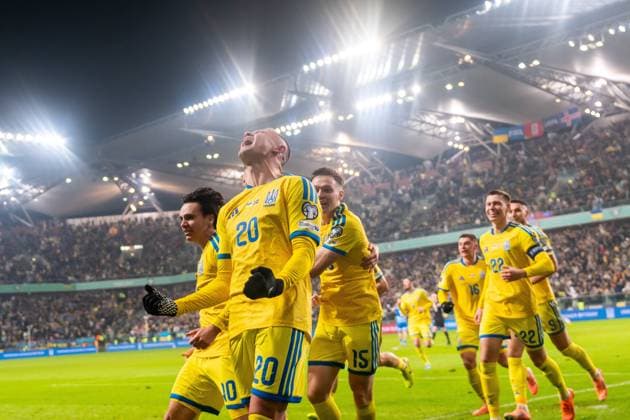 2025.11.16 Warszawa pilka nozna Kwalifikacje Mistrzostw Swiata 2026 Ukraina - Islandia N z Oleksandr Zubkov gol celebration bramka radosc cieszynka emotion Foto Gleb Soboliev PressFocus 2025.11.16 Warszawa Football - FIFA World Cup, WM, Weltmeisterschaft, Fussball 2026 Qualifying round Ukraine - Island Oleksandr Zubkov gol celebration bramka radosc cieszynka emotion Credit: Gleb Soboliev PressFocus NEWSPIX.PL --- newspix.pl 