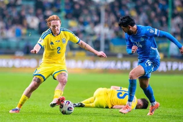 2025.11.16 Warszawa pilka nozna Kwalifikacje Mistrzostw Swiata 2026 Ukraina - Islandia N z Yukhym Konoplya Foto Gleb Soboliev PressFocus 2025.11.16 Warszawa Football - FIFA World Cup, WM, Weltmeisterschaft, Fussball 2026 Qualifying round Ukraine - Island Yukhym Konoplya Credit: Gleb Soboliev PressFocus NEWSPIX.PL --- newspix.pl 