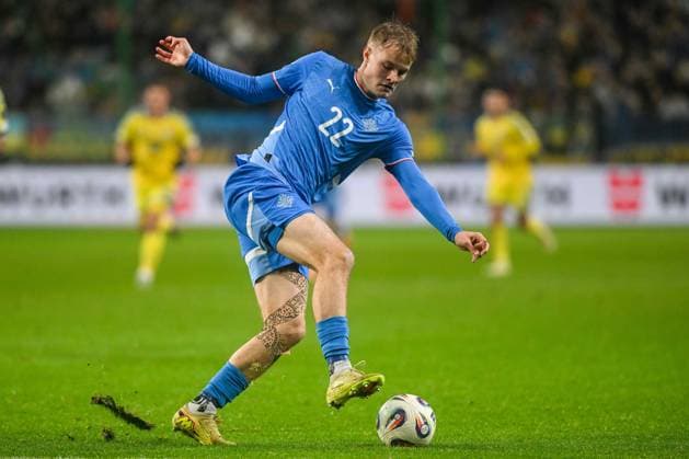 WARSZAWA 16.11.2025 MECZ 6. KOLEJKA GRUPA d ELIMINACJE DO MISTRZOSTW SWIATA 2026: UKRAINA - ISLANDIA --- FIFA World Cup, WM, Weltmeisterschaft, Fussball 2026 QUALIFYING ROUND GROUP G MATCH IN WARSAW: UKRAINE - ICELAND ANDRII GUDJOHNSEN FOT. JACEK PRONDZYNSKI FOTOPYK NEWSPIX.PL --- newspix.pl 