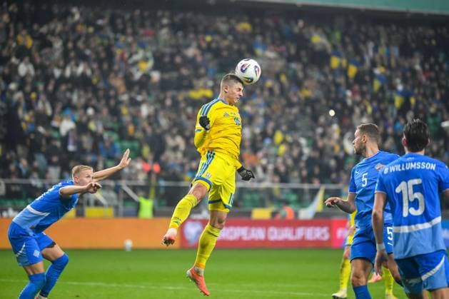 WARSZAWA 16.11.2025 MECZ 6. KOLEJKA GRUPA d ELIMINACJE DO MISTRZOSTW SWIATA 2026: UKRAINA - ISLANDIA --- FIFA World Cup, WM, Weltmeisterschaft, Fussball 2026 QUALIFYING ROUND GROUP G MATCH IN WARSAW: UKRAINE - ICELAND YEHOR YARMOLIUK FOT. JACEK PRONDZYNSKI FOTOPYK NEWSPIX.PL --- newspix.pl 