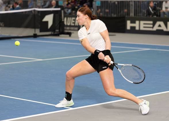 Billie Jean King Cup 2025 Play Offs, TC Ismaning, Munich, Germany, Team Germany, Ella Seidel Tennis Billie Jean King Cup 2025 ITF Billie Jean King Cup TC Ismaning Ismaning Bavaria Germany November 16, 2025 Copyright: xJuergenxHasenkopfx