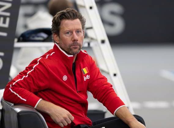 Billie Jean King Cup 2025 Play Offs, TC Ismaning, Munich, Germany, Team Belgium, Belgium, Team Captain Wim Fissette Tennis Billie Jean King Cup 2025 ITF Billie Jean King Cup TC Ismaning Ismaning Bavaria Germany November 16, 2025 Copyright: xJuergenxHasenkopfx