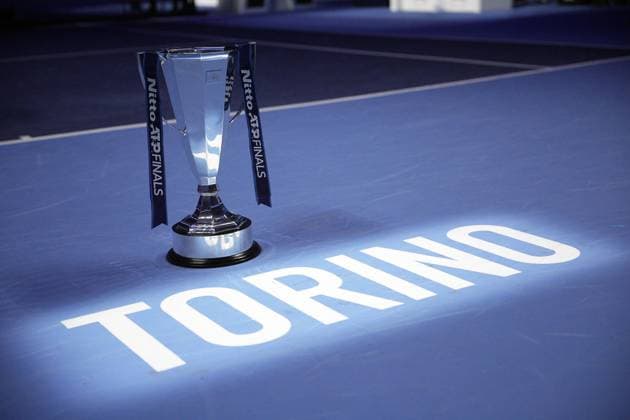 The trophy after winning the singles final tennis match of the ATP, Tennis Herren World Tour Finals against Spain s Carlos Alcaraz at the Inalpi Arena in Turin, Italy - Sunday, Nov. 16, 2025. - Tennis  Copyright: xMarcoxAlpozzi LaPressex