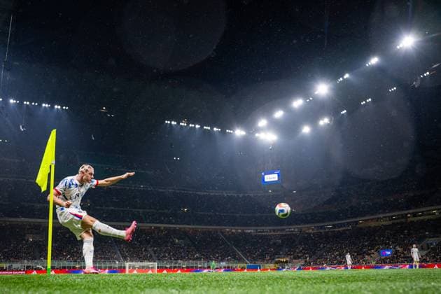 251116 Julian Ryerson of Norway during the FIFA World Cup Qualifier football match between Italy and Norway on November 16, 2025 in Milan Photo Vegard Grott BILDBYRAN kod VG VG0836 bbeng fotball football soccer fotboll fifa world cup qualifiers european qualifiers 2026 uefa world cup qualifiers vm kvalifisering vm kvalik vm kval norway italien italia italy milano  Copyright: VEGARDxGRoTT BB251116VG081
