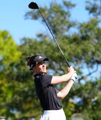 BELLEAIR, FL - NOVEMBER 16: LPGA, Golf Damen player Linn Grant plays her tee shot on the 4th hole during the final round of The Annika driven by Gainbridge at Pelican on November 16, 2025, at the Pelican Golf Club in Belleair, Florida. (Photo by Brian Spurlock Icon Sportswire). GOLF: NOV 16 LPGA The ANNIKA EDITORIAL USE ONLY Icon25111666