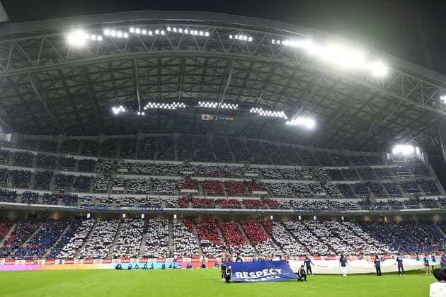 General view, Japan Fans (JPN), NOVEMBER 14, 2025 - Football Soccer : KIRIN Challenge Cup 2025 match between Japan 2-0 Ghana at Toyota Stadium in Aichi, Japan. Noxthirdxpartyxsales  aflo_310450709