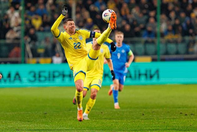 Mykola Matviyenko seen during World Cup 2026 European qualification game between national teams of Ukraine and Iceland (Ernest Kolodziej Ball Raw Images) Warsaw Polish Army Stadium Poland Copyright: xErnestxKolodziejx ernestkolodziej_ukraine_iceland_2526-054