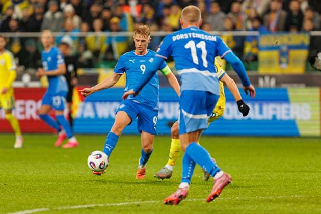 Hakon Arnar Haraldsson seen during World Cup 2026 European qualification game between national teams of Ukraine and Iceland (Ernest Kolodziej Ball Raw Images) Warsaw Polish Army Stadium Poland Copyright: xErnestxKolodziejx ernestkolodziej_ukraine_iceland_2526-065