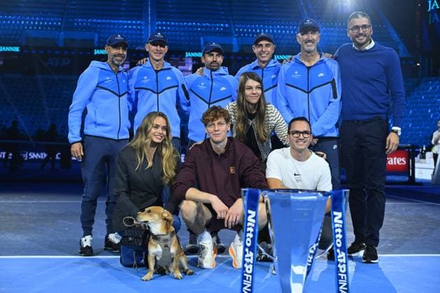 Nitto ATP, Tennis Herren Finals - Turin Jannik Sinner (ITA) wins his second trophy at the 2025 Nitto ATP Finals in Torino, ITALY, on November 16, 2025. Photo by Corinne Dubreuil ABACAPRESS.COM Turin Italy  Copyright: xDubreuilxCorinne ABACAx