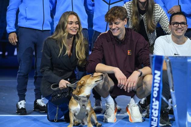 Nitto ATP, Tennis Herren Finals - Turin Jannik Sinner (ITA) wins his second trophy at the 2025 Nitto ATP Finals in Torino, ITALY, on November 16, 2025. Photo by Corinne Dubreuil ABACAPRESS.COM Turin Italy  Copyright: xDubreuilxCorinne ABACAx