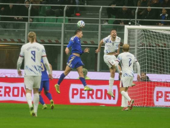 Qualifying match for the 2026 FIFA World Cup, WM, Weltmeisterschaft, Fussball Group I, between Italy and Norway During the November 16, 2025, football match between Italy and Norway in the Group I World Cup Qualifiers at the San Siro Stadium in Milan. Milano Stadio San Siro Lombardia italia Copyright: xFABIOxSASSO FPAxFabioxSasso FPAx Italia Norvegia2025_11_16Fabio Sasso2475