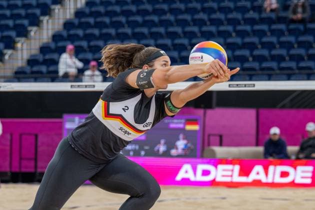 RECORD DATE NOT STATED ADELAIDE, AUSTRALIA - NOVEMBER 17: Anna-Lena Grüne (Player 2 - GER) during the Beach volleyball, Beachvolleyball World Championships at Adelaide on November 17, 2025 in Adelaide, Australia. Australia Copyright: xBEAUTIFULxSPORTS PeterxWeberx
