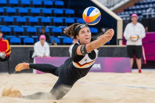 Beach Volleyball World Championships Adelaide, Australia 17 11 2025 ADELAIDE, AUSTRALIA NOVEMBER 17 Anna Lena Grüne Player 2 GER during the Beach Volleyball World Championships at Adelaide on November 17, 2025 in Adelaide, Australia Copyright: xBEAUTIFULxSPORTS PeterxWeberx
