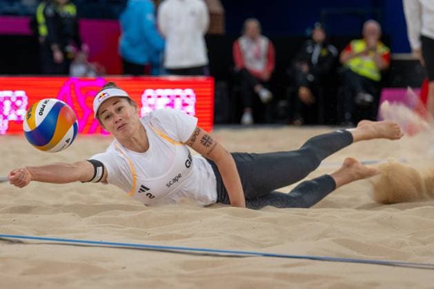 RECORD DATE NOT STATED ADELAIDE, AUSTRALIA - NOVEMBER 17: Cinja Tillmann (Player 2 - GER) during the Beach volleyball, Beachvolleyball World Championships at Adelaide on November 17, 2025 in Adelaide, Australia. Australia Copyright: xBEAUTIFULxSPORTS PeterxWeberx