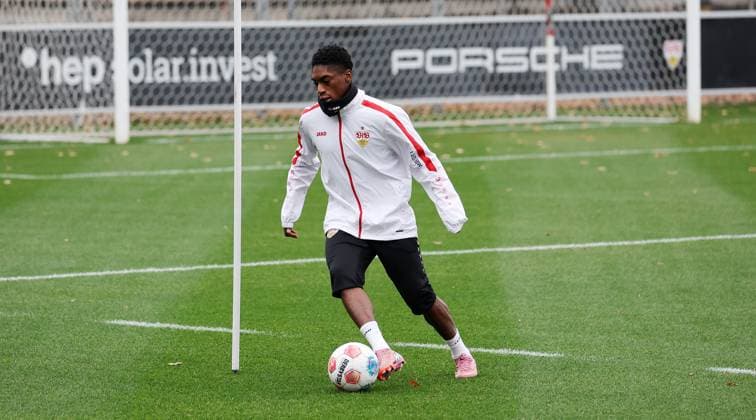 BAU 17 11 2025 Stuttgart Football VfB Stuttgart Training, Justin Diehl