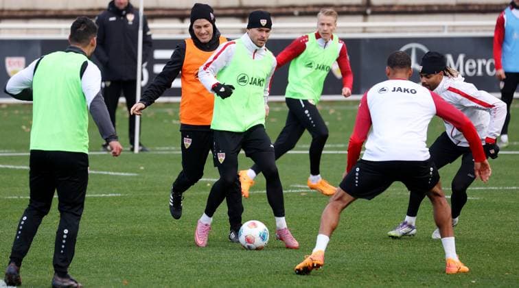 Football, 1st BL, VfB Stuttgart, Training