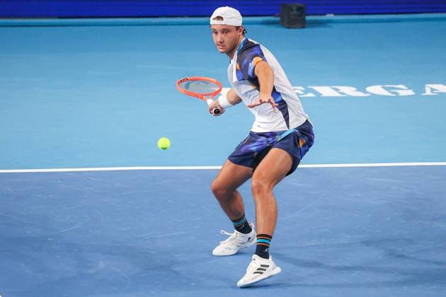 Federico ARNABOLDI (ITA) during ATP, Tennis Herren Challenger Bergamo, International Tennis match in Bergamo, Italy, November 17 2025  Copyright: xRobertaxCorradin IPAxSportx xipa-agency.netx xx IPA_68055022 IPA_Agency_IPA68055022