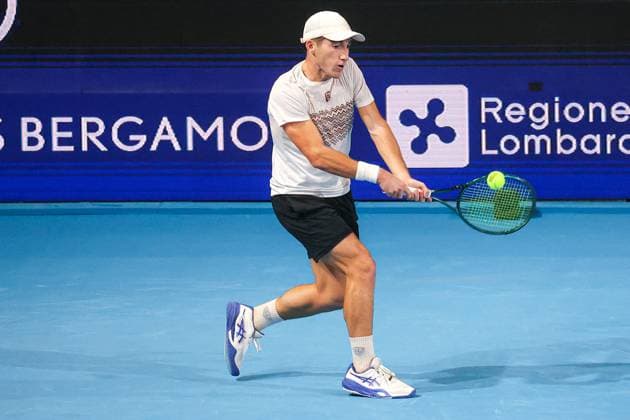TENNIS - Internazionali di Tennis - ATP, Tennis Herren Challenger Bergamo Michele RIBECAI (ITA) during ATP Challenger Bergamo, International Tennis match in Bergamo, Italy, November 17 2025 Bergamo Italy  Copyright: xIPAxSport ABACAx