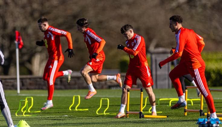 Football, World Cup Qualifiers, National Team Wales, Training