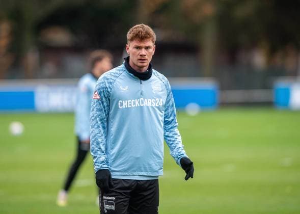 Soccer, Men, Season 2025 26, 2 Bundesliga, Hertha BSC, Training, Sebastian Grönning Hertha BSC , 17 11 2025, Copyright: xSebastianxRäppold MatthiasxKochx