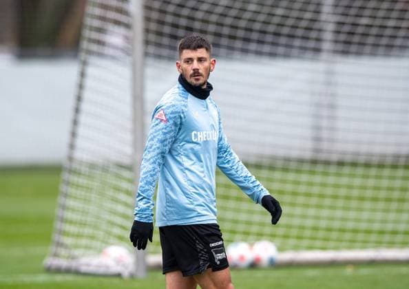 Soccer, Men, Season 2025 26, 2 Bundesliga, Hertha BSC, Training, Dawid Kownacki Hertha BSC , 17 11 2025, Copyright: xSebastianxRäppold MatthiasxKochx