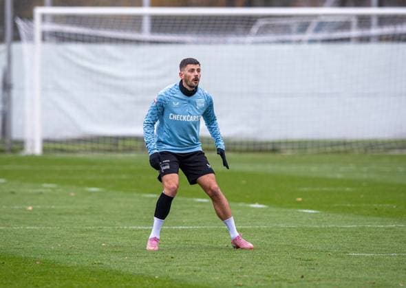 Soccer, Men, Season 2025 26, 2 Bundesliga, Hertha BSC, Training, Dawid Kownacki Hertha BSC , 17 11 2025, Copyright: xSebastianxRäppold MatthiasxKochx