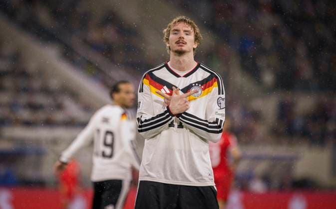 Luxembourg, Germany. 14th Nov 2025. Nick Woltemade (DFB) Luxembourg - Germany Luxemburg - Deutschland 14.11.2025 *** Luxembourg, Germany 14th Nov 2025 Nick Woltemade DFB Luxembourg Germany Luxembourg Germany 14 11 2025