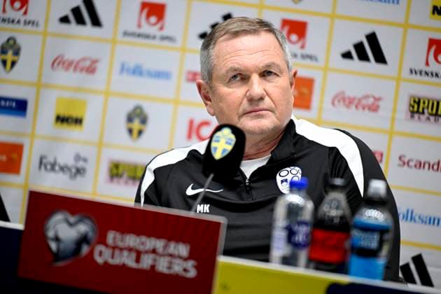 STOCKHOLM, SWEDEN 20251117 Slovenia national team captain MatjaÅ¾ Kek meets with journalists at Strawberry Arena ahead of Tuesday s World Cup qualifying match against Sweden STOCKHOLM SWEDEN x10050x  Copyright: xPontusxLundahl TTx WORLD CUP QUALIFYING SWEDEN-SLOVENIA