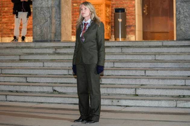 Folk festival after World Cup qualification Oslo 20251117 Mayor of Oslo Anne Lindboe awaits the men s national team at Oslo City Hall The men s national team awaits a public celebration at Radhusplassen after the victory in the World Cup qualifying match in football between Norway and Italy at San Siro Photo Terje Bendiksby NTB Oslo Norway EDITORIAL USE ONLY RESTRICTED USE FOR BETTING COMPANIES  Copyright: xTerjexBendiksbyx xNTBx