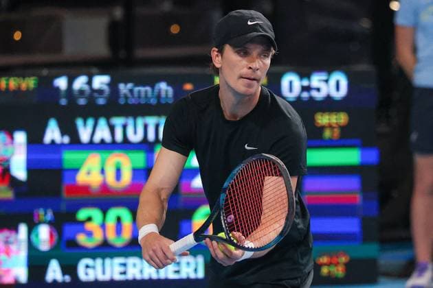 TENNIS - Internazionali di Tennis - ATP, Tennis Herren Challenger Bergamo Alexey VATUTIN during ATP Challenger Bergamo, International Tennis match in Bergamo, Italy, November 17 2025 Bergamo Italy  Copyright: xIPAxSport ABACAx