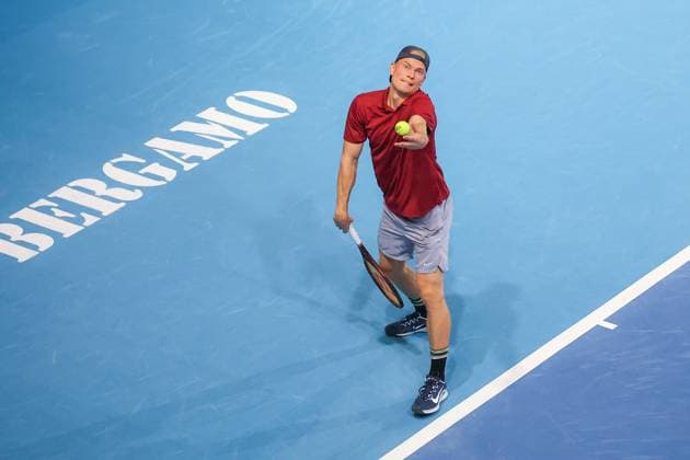 Anton MATUSEVICH (GBR) during ATP, Tennis Herren Challenger Bergamo, International Tennis match in Bergamo, Italy, November 17 2025  Copyright: xRobertaxCorradin IPAxSportx xipa-agency.netx xx IPA_68065080 IPA_Agency_IPA68065080