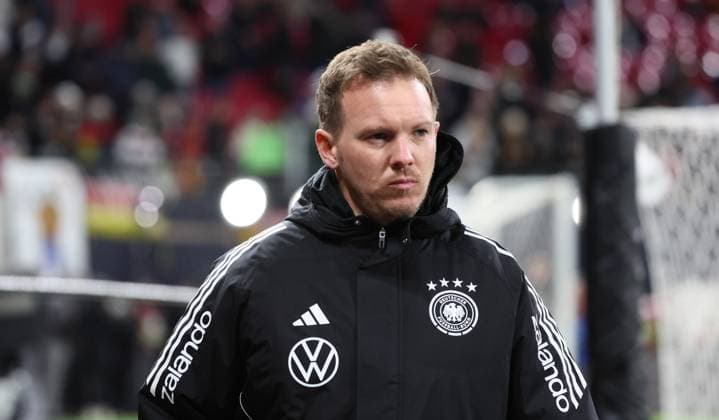Leipzig, 17 11 2025, Red Bull Arena, Soccer, World Cup Qualification , BR Germany vs Slovakia , In the picture national coach Julian Nagelsmann Germany , Picture Point