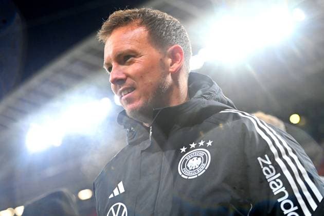 national coach Julian NAGELSMANN GER , single picture,cropped single motif,portrait,portrait,portrait football country match, World Cup qualification group A matchday 06, Germany GER Slovakia SVK on 17 11 2025, RED BULL ARENA