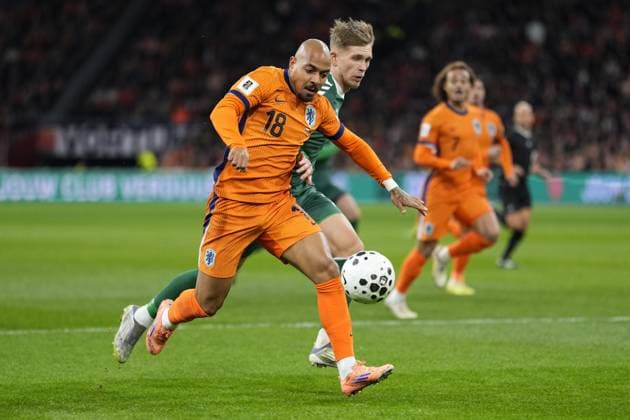 AMSTERDAM, 17-11-2025, Johan Cruijff ArenA , season 2025 2026 , FIFA World Cup, WM, Weltmeisterschaft, Fussball Qualifier football , match between The Netherlands and Lithuania. Pictures shows Netherlands player Donyell Malen Netherlands - Lithuania  x32075478x Copyright: