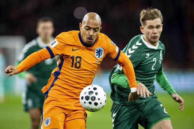 Football, World Cup Qualifier, Netherlands - Lithuania